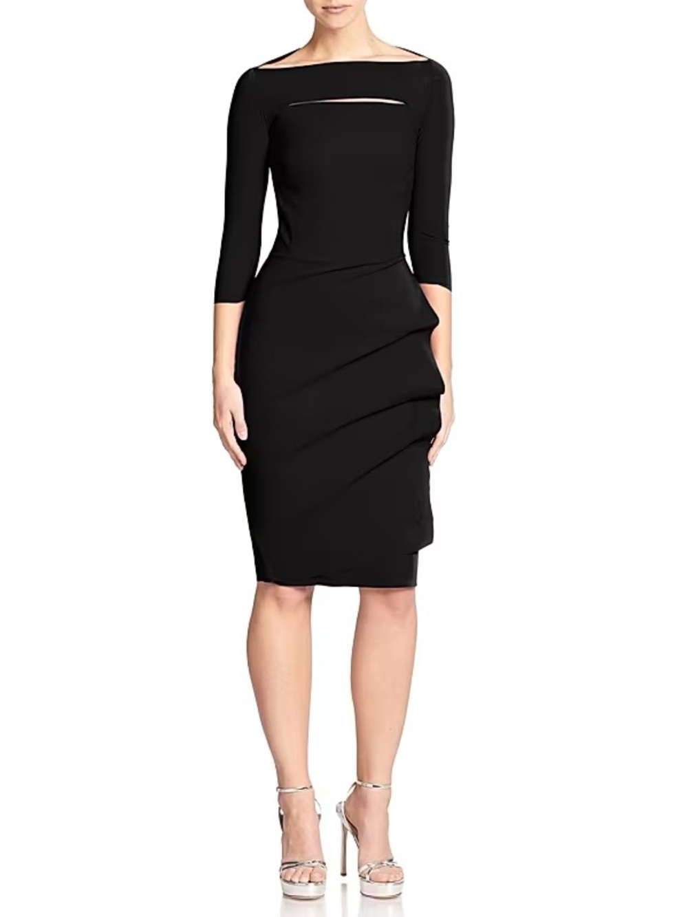 Chiara Boni kate black boatneck dress size 50/14